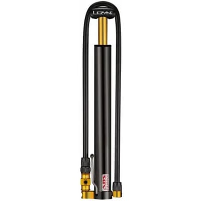 Lezyne Micro Floor Drive HV - Fietspomp - Combi vloer- en een handpomp - Analoge drukmeter - Tot 6.2 bar - Presta en Schrader ventielen - Aluminium - Zwart