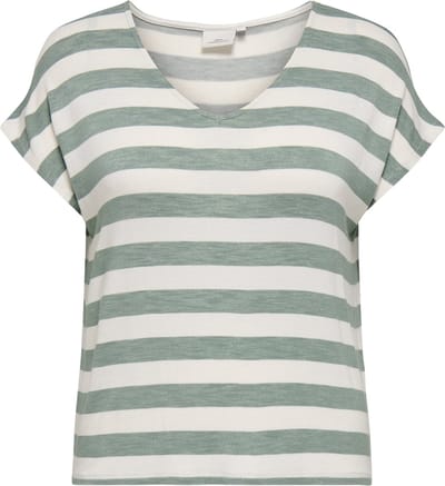 ONLY CARMAKOMA - CARLIRA LIFE S/S V-NECK TOP JRS NOOS - Meisjes - Blouses