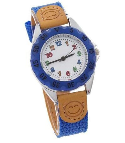 Kinderhorloge blauw 30 mm I-deLuxe verpakking