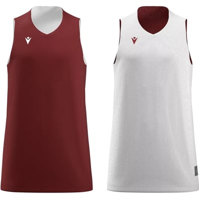Macron Idaho Reversible Shirt Kinderen - Bordeaux / Wit | Maat: 7-8 Y