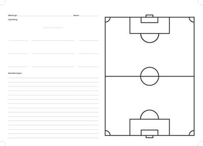 Non-branded Coachpapier Voetbal A4 100 Vellen