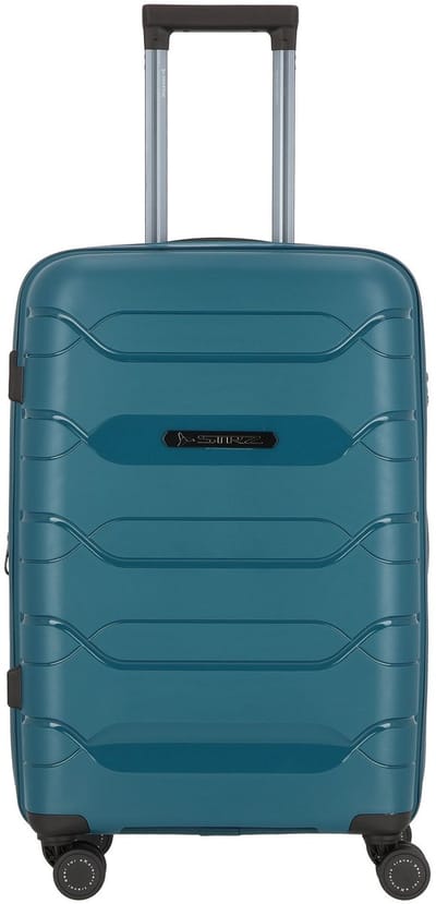 Polestream Strz by Asteroid 4 wielen Trolley M 64 cm met uitbreidingsplooi - Harde bagage - TSA slot - deepsea green