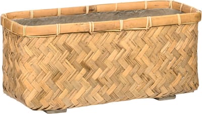 Pottery Pots - Plantenbak Nouri S - L50cm x W20cm x H21cm - Indoor en Outdoor - Bamboo