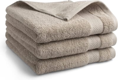 Katoenen handdoek set - 3 stuks - 50x100 - taupe