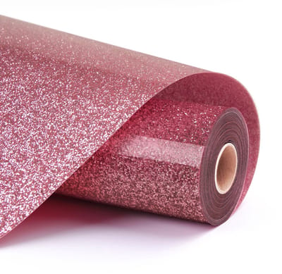 Heat Transfer Vinyl Glitter - Pink - 30.5 x 90 cm