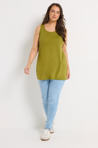 Yours Groene Basic Hemd Size 42