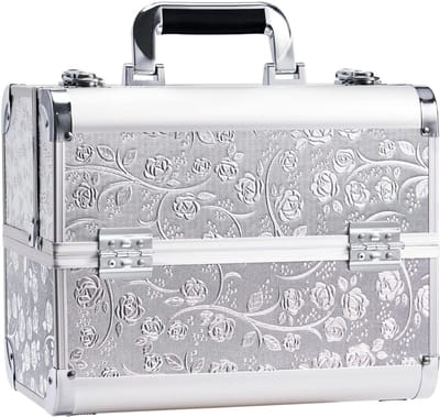 REN® Nagellak Koffer - Nagellak- Zilver - 32cm x 21cm x 26cm