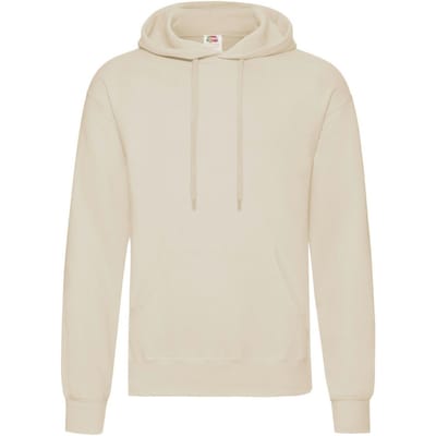 Fruit of the Loom Klassieke herenhoodie (Natuurlijk)