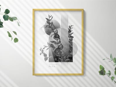 Coloray Gouden Fotolijst - Goud Fotolijst - 60x80 cm - Lijst Voor Schilderij - Gouden Fotolijst Voor Aan De Muur - Minimalistische Fotolijst - Fotolijst Voor Kinderkamer - Praktische Fotolijst - Fotolijst Voor Kunstwerk