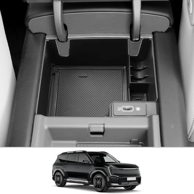 Center Console Organizer voor Kia EV9 2023-2024 - Opbergbak voor Armsteun en Centrale Controle, Accessoires voor Auto Interieur, Perfecte Pasvorm en Functionaliteit