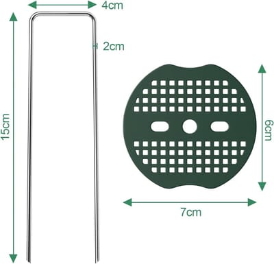 CLVP® Gronddoekpennen - Worteldoek Pennen - Zilver
