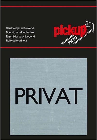 Pickup Route Alulook Alu picto 80x80 mm - PRIVAT