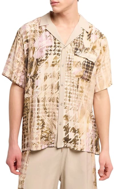 Carlo Colucci Heren Overshirt Bruin C5348/571