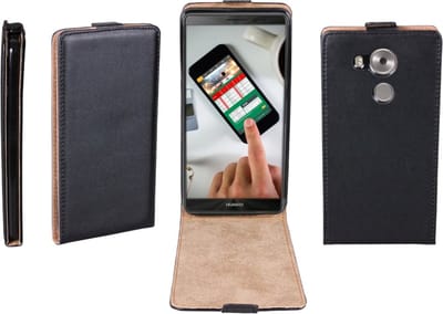 Flip Case voor Huawei Mate 8 zwart ultra dun