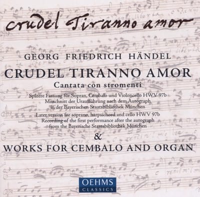 Sylvia Greenberg, Edgar Krapp, Wen Sinn Yang - Händel: Crudel Tiranno Amor | Works For Cemba (CD)