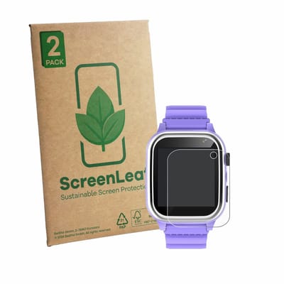 2 Stuks Screenprotector voor kaacly Kids Smartwatch 1.44" - Hoogwaardige Beschermfolie transparant