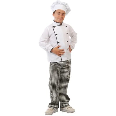 Fiestas Guirca - Kinderkostuum Kok - 5-6 jaar - Carnavalskleding - Carnaval - carnavalskleding 2027 - Carnaval kostuum
