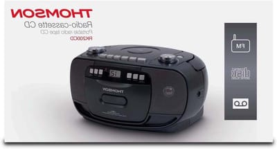 CD Radio Cassette Speler - Boombox Radio - Muziek Luisteren - Verlicht LCD Display - 1 Kilogram - Zwart