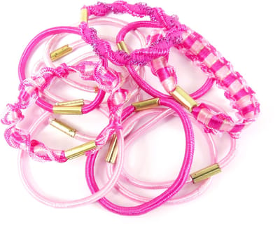 Elastiek roze tinten glans