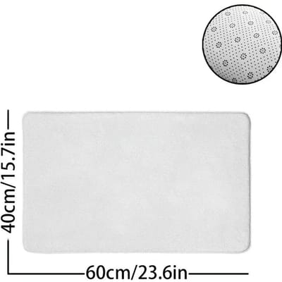 Marokkaanse Tribale Stijl Groot Vloerkleed Antislip Tapijt Handwasbaar Polyester Tapijt voor Woonkamer Slaapkamer Decor Vloermat 40 x60cm white