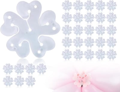 32 Stuks Ronde Bloem Ballon Clips voor Bruiloften en Feesten - Ballon Klemmen voor Decoratie en Verjaardagsfeest Benodigdheden