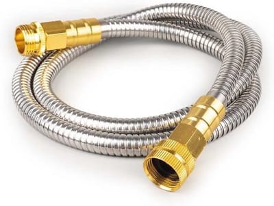 Flexibele 5 meter tuinslang met lekvrije metalen connector voor duurzame toepassingen