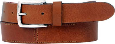 Petrol Industries Heren broekriem - Leren riem - Cognac - 105cm - XXL