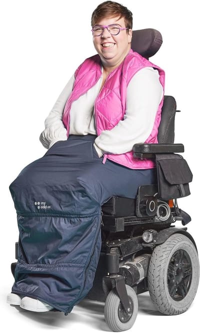 Regenhoes voor Rolstoel L/XL – Water- en Winddicht Schootkleed, Beschermend Beendeken voor Scootmobiel – Night Blue