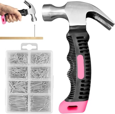 Omgoods - Mini Hammer Set met 560 Spijkers - Voor DIY en Reparaties