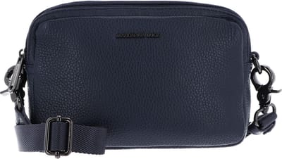 MANDARINA DUCK Leren Schoudertas Mellow Leather Crossbody Camera Bag Dress Blue Donkerblauw