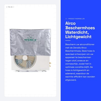 Dailygoods- Airconditionerhoes Waterdicht - Bescherming tegen Stof/Sneeuw - Schokbestendig - Ventileerbaar - Lichtgewicht - Inclusief Bevestigingskoord - Aircohoes