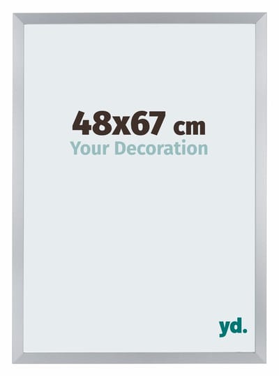 Your Decoration - Fotolijst 48x67 cm - MDF - Zilver Glans - Catania