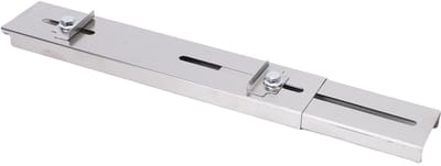 Dailygoods- Slijpsteenhouder Verstelbaar - Roestvrij Staal - Voor Slijpen van Oliestenen/Whetstenen - Geschikt voor Gootstenen 29-44cm - Inclusief Schroeven/Baffles - Duurzaam en Stabiliteit - Slijpsteen