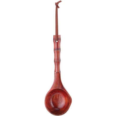Cuillère Ronde en Bois Style Japonais Louche à Eau pour Sauna Accessoire Cuillère à Soupe de Cuisine