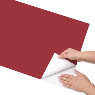 Coloray Meubel Wrap Folie - Bordeaux Meubelfolie - 50x100 cm - Wrapfolie Keuken Licht bordeauxrood - Decoratiefolie - Minimalist Meubelfolie - Meubel Wrap Folie - Woonkamer decoratie - Achtergronden en patronen