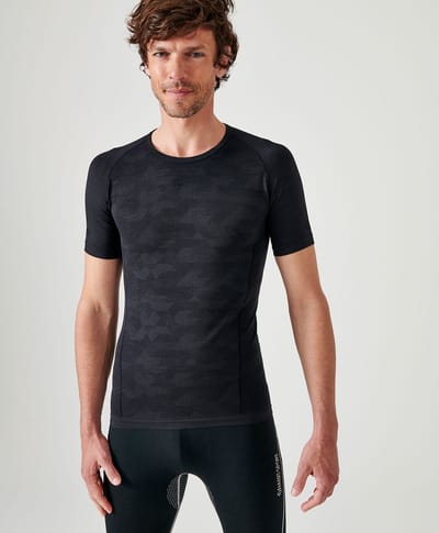 Damart - Heren-T-shirt Dynamic Climatyl - Heren - Zwart - XXL/XXXL