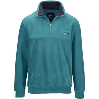Babista herren Fleecesweatshirt - 48/50 - petrol - Plus Size