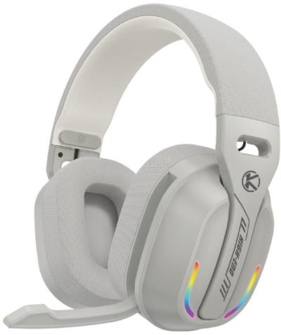 Ntech - Gaming Headset met Microfoon en RGB Light Wit - koptelefoon draadloos - Draadloze Game Headset 2.4GHz, USB C Geschikt voor PS4, Xbox One, Xbox Series, PC en Nintendo Switch 2, - Bluetooth Gaming Headsets