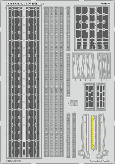 Eduard Modelbouwpakket - BIG72174 Accessoires for C-130J Part II - Accessoires set - 1:72 - Modelbouw