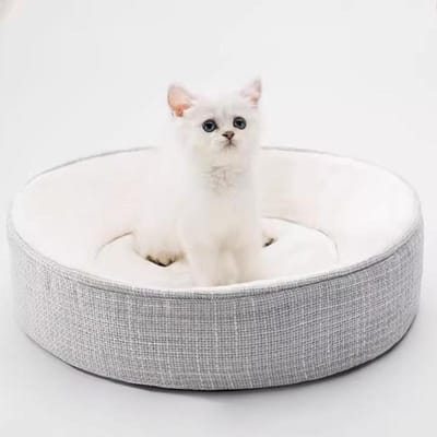 Litière pour chat Four Seasons Universal Memory Sponge Litière pour chat Deep Sleep Litière pour chien Litière pour chien de petite et moyenne taille Lit pour chiot Teddy pour chat white