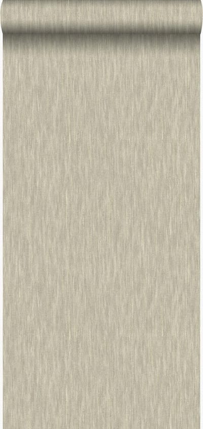 Origin Wallcoverings behang grasweefsel met linnen look glanzend brons - 53 cm x 10.05 m - 347362