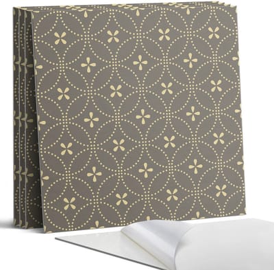 Coloray Wandpanelen Zelfklevend - Patroon met delicate bloemen Zelfklevende Wandpanelen - 50 cm x 50 cm - Grijs Wandpaneel PVC - 4 stuks - Mozaïeken Wandpanelen Zelfklevend - Wandbord Keuken - Wandpaneel Badkamer