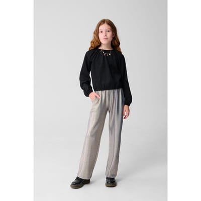 Shoeby Gaa-sbmetallic Pants Blue Maat: 110/116 | Broeken Outlet | Unisex | Zilver