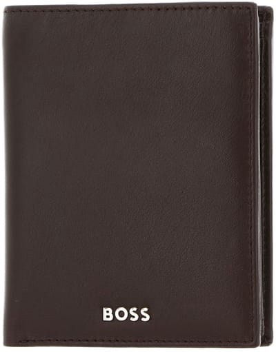 HUGO BOSS Leren Portemonnee Classic Smooth Wallet Brown Donkerbruin