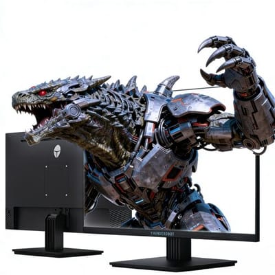 THUNDEROBOT 23,8 inch 1080p 240 Hz snelle IPS-gamingmonitor met verminderd blauw licht, in hoogte verstelbaar, kantelbaar, HDR 300 nits, ZF24F240-GL