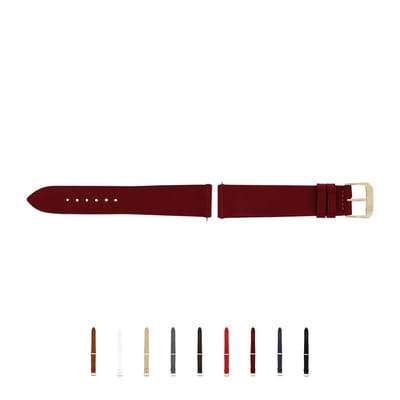 SELVA horlogeband, 14-24 mm, leer, verwisselbaar, vervangende band voor smartwatch, gemaakt in Duitsland