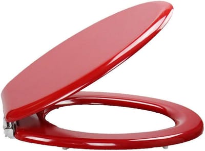 Toiletbril - Zitting Deksel - Badkamer Upgrade - Soft Slow-Close - 42.5-47.5CM - Rood