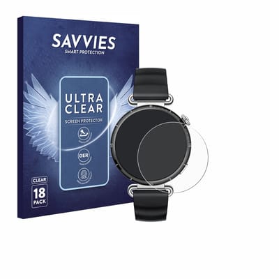 Savvies - Screenprotector voor Huawei Watch GT 6 (41 mm) - Folie Beschermfolie transparant 18 Stuks