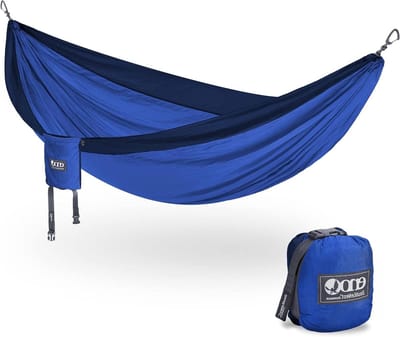ENO, Eagles Nest Outfitters DoubleNest Lichtgewicht Camping Hangmat, 1 tot 2 Personen, Royal/Navy