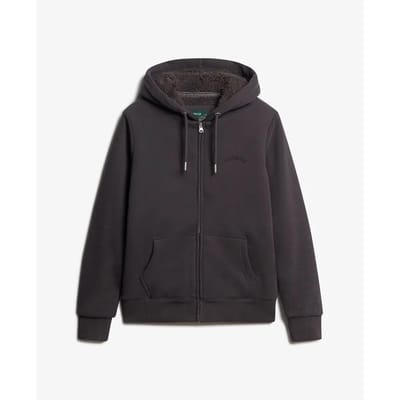 Superdry - Hoodie met rits en borgvoering - Dames - Hoodies